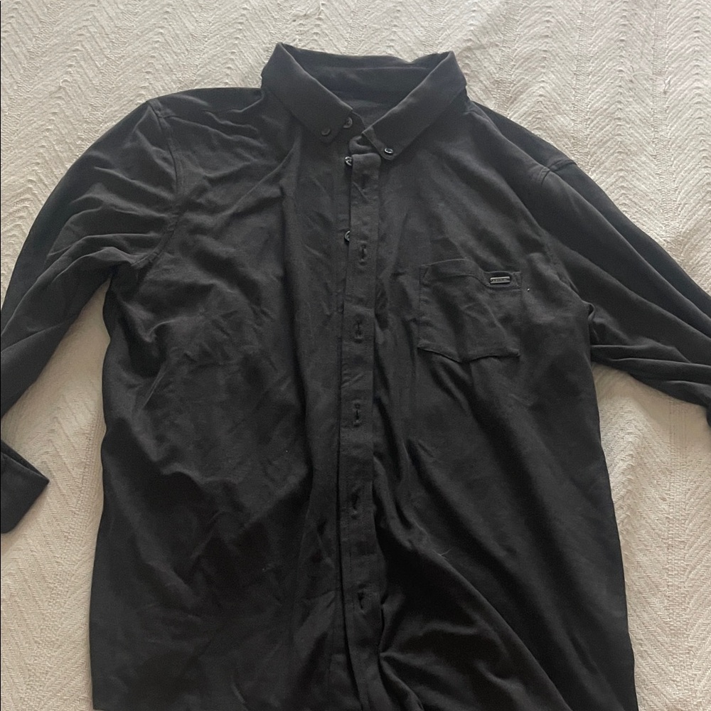 Vuori Men's Charcoal Button-Down Shirt